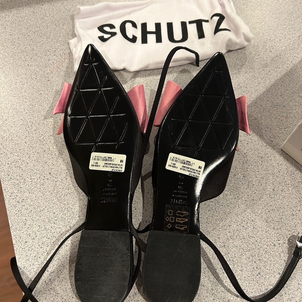 Schutz women’s Kristen Pointed Toe Flat Size 8.5 New In Box - Picture 5 of 9